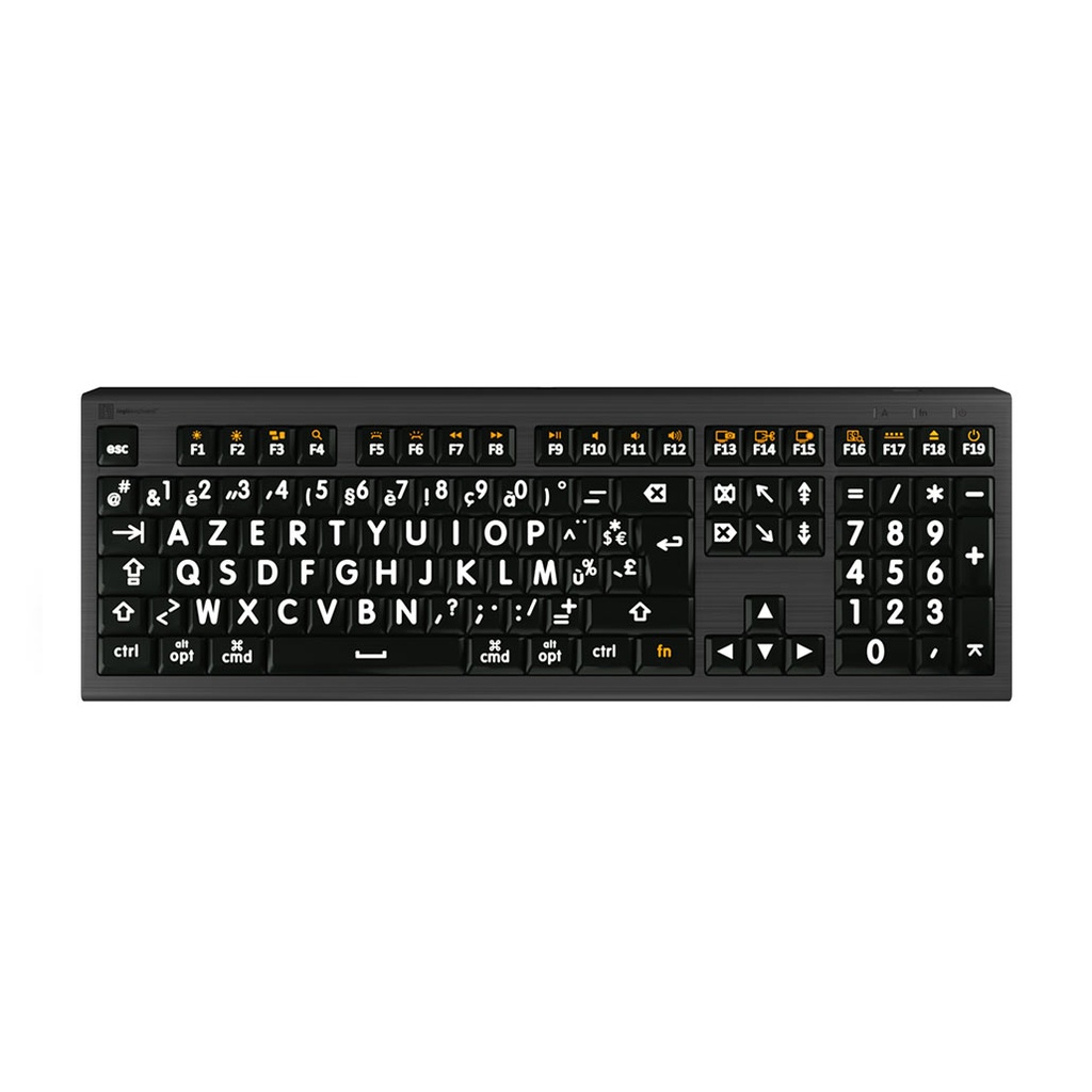 Clavier XL Print gros caractères rétroéclairé PC ou MAC